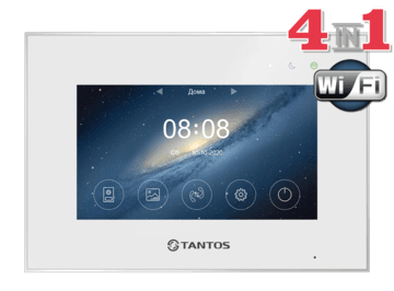 Видеодомофон Marilyn HD Wi-Fi IPS (White) - 4 с поддержкой форматов AHD/CVI/TVI 1080р/720p или CVBS (PAL)