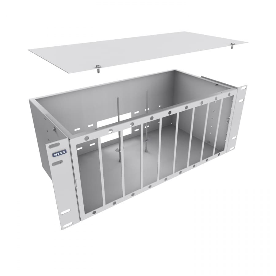 Кросс оптический 19'' укомплектованный 4U, 144 порта LCUPC duplex, 625125 мкм серый RAL 7035