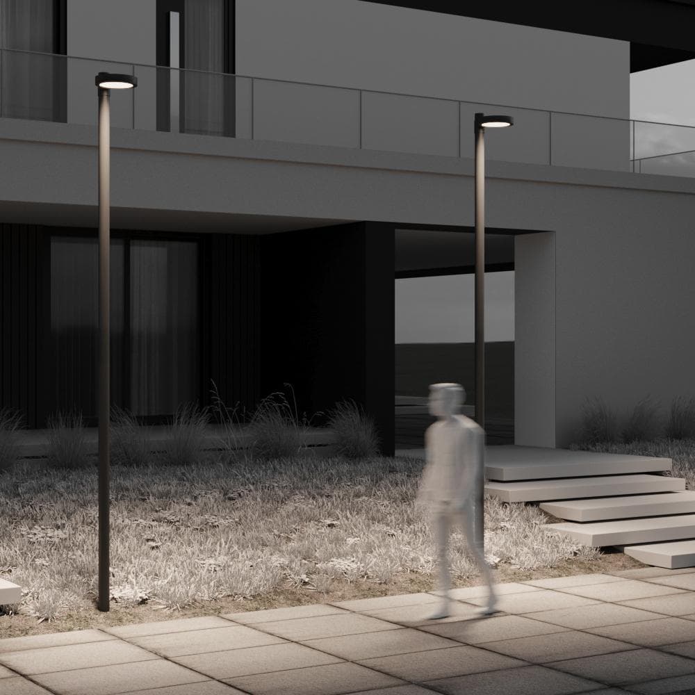 Столб для паркового светильника Outdoor Pillar 4м Графит