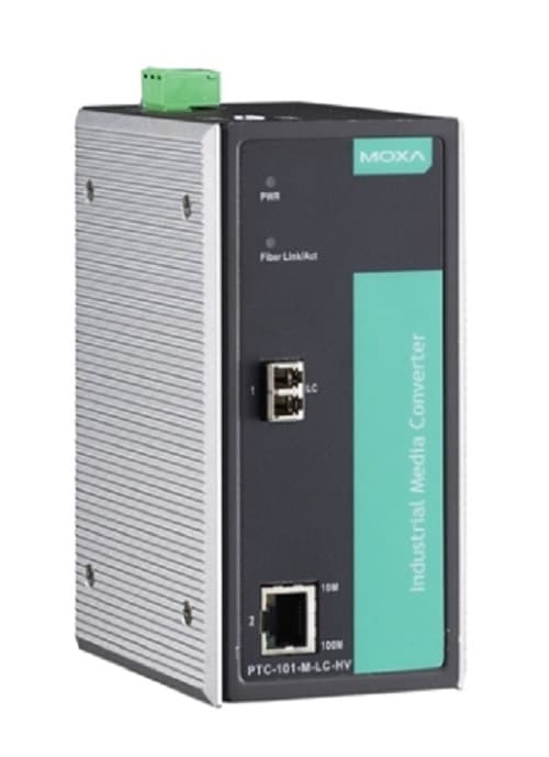 Медиаконвертер Ethernet 10/100BaseT(X) в 100BaseFX(одномодовое оптоволокно, разъемы LC) в металлическом корпусе, питание 24/48 В пост.