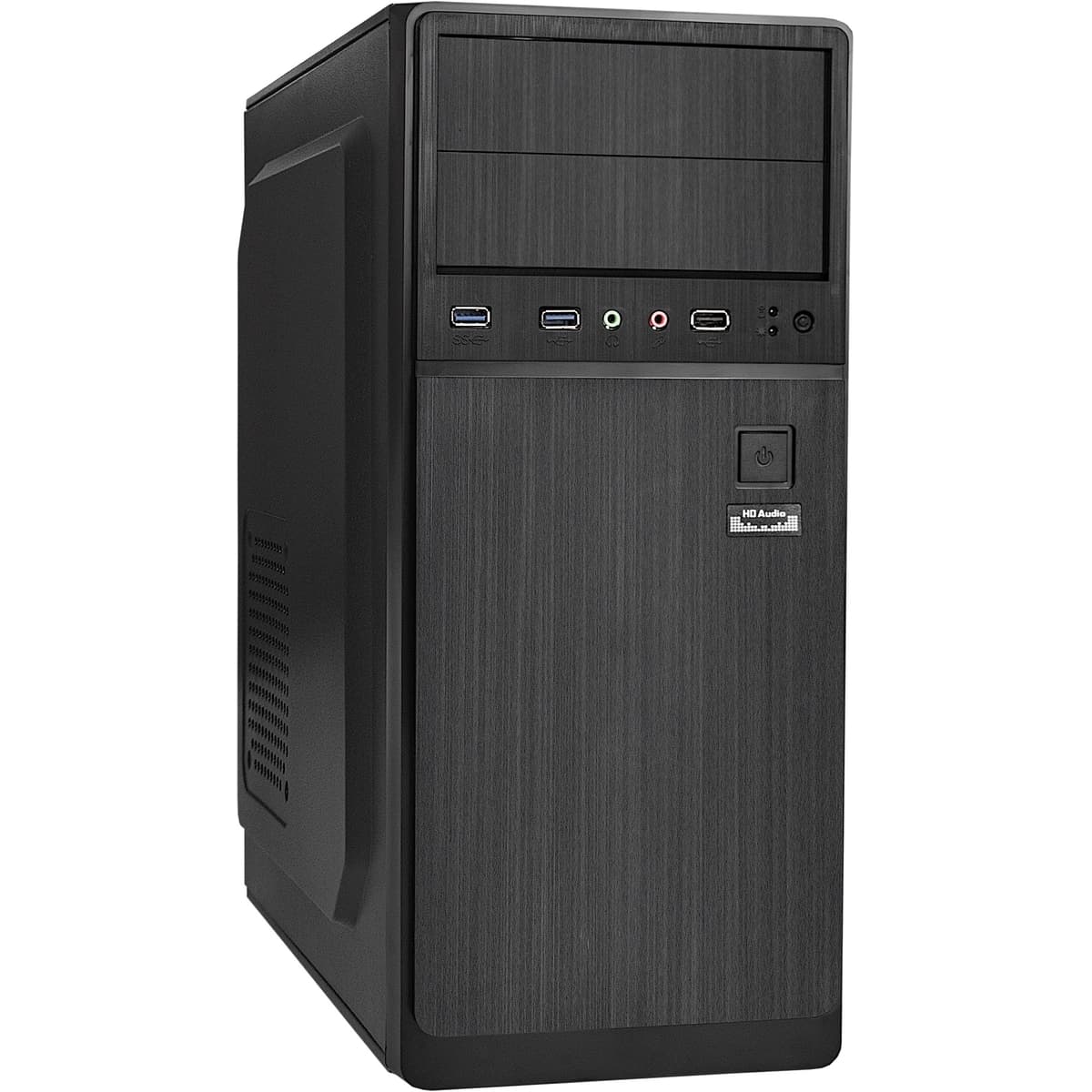 Корпус для ПК, Miditower, ATX, без БП, 1xUSB + 2xUSB 3.0, аудио, чёрный
