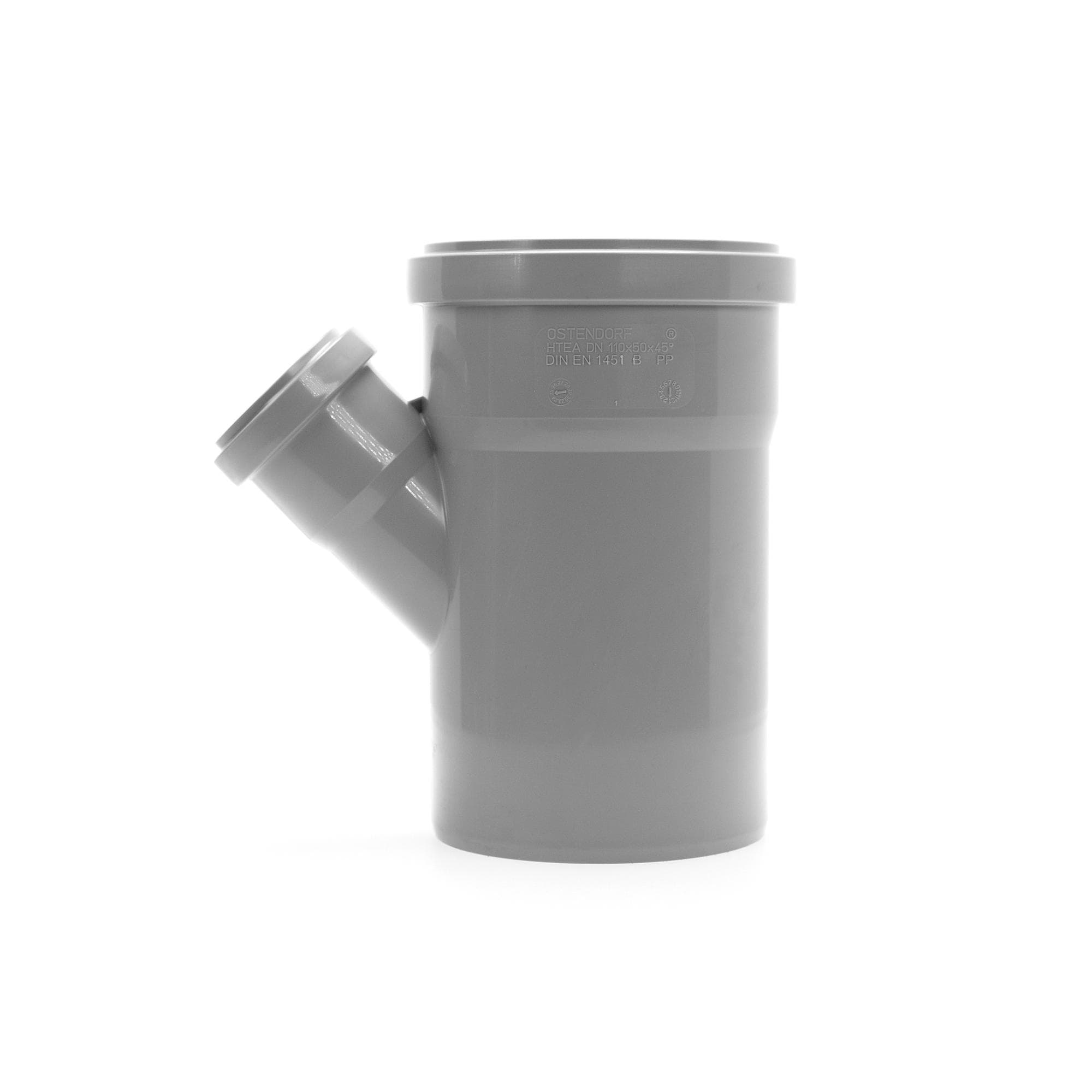 Тройник 110х50 45 град, канализационный