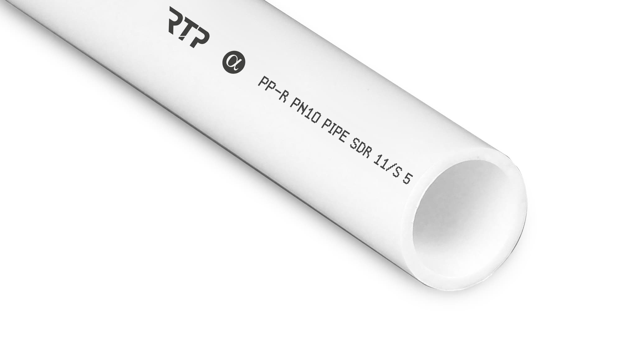 Труба PPR 125х11,4 PN10 белый 4м РТП
