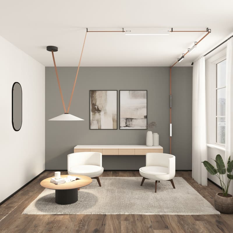 Светильник светодиодный для трека-ремня LED Belty Smart Flow IP20 24 Вт 2700-6500К бел. алюм.