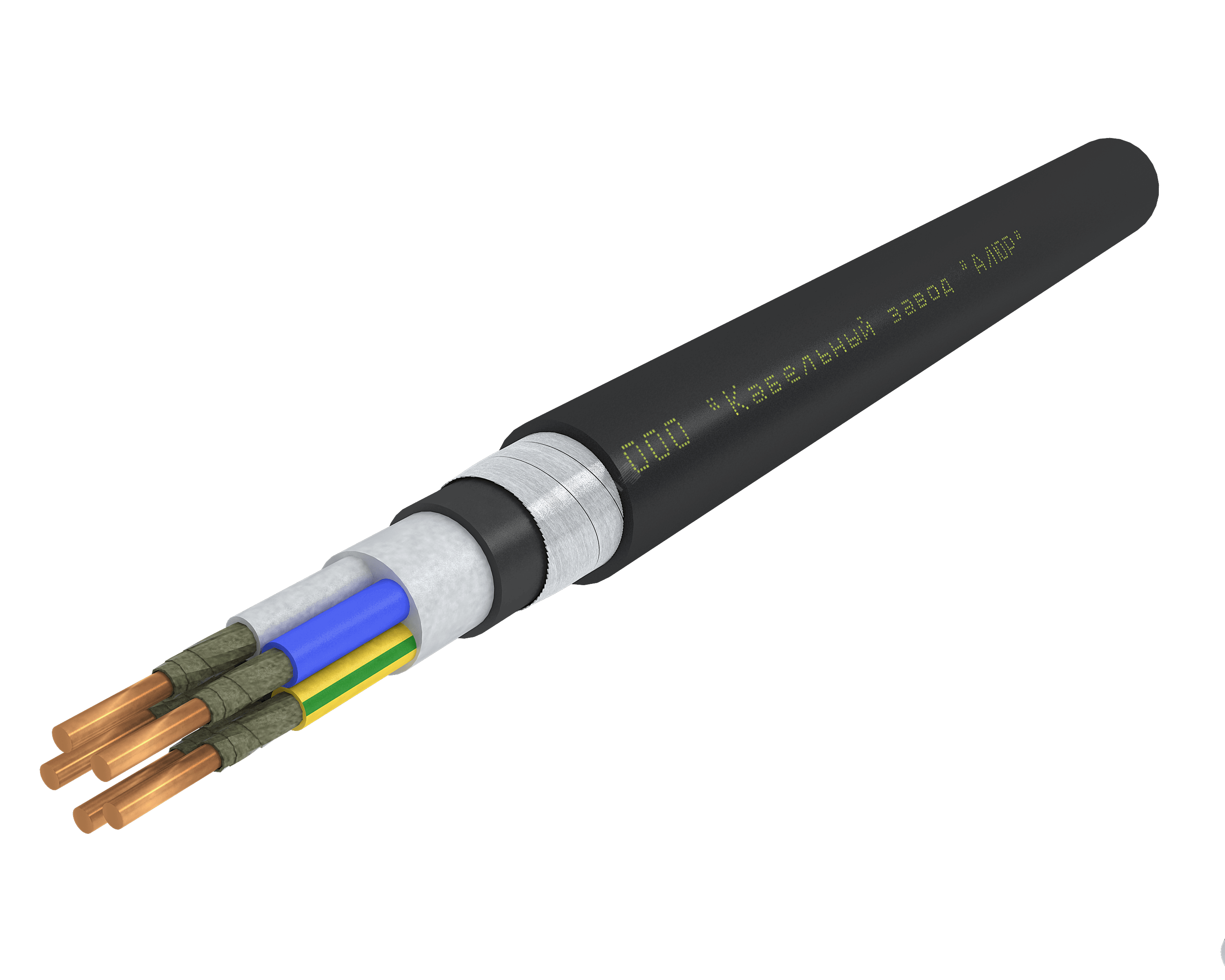 Кабель силовой ВБШвнг(А)-FRLS 5х4.0 ок(N.РЕ)-0.66 Ч. бар