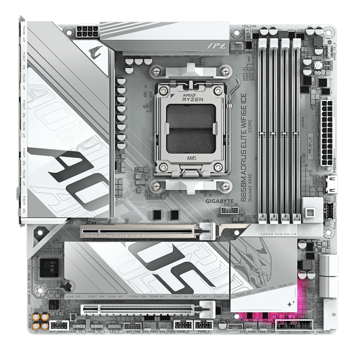 Материнская плата B850M AORUS ELITE WIFI6E ICE, AMD B850, Micro ATX