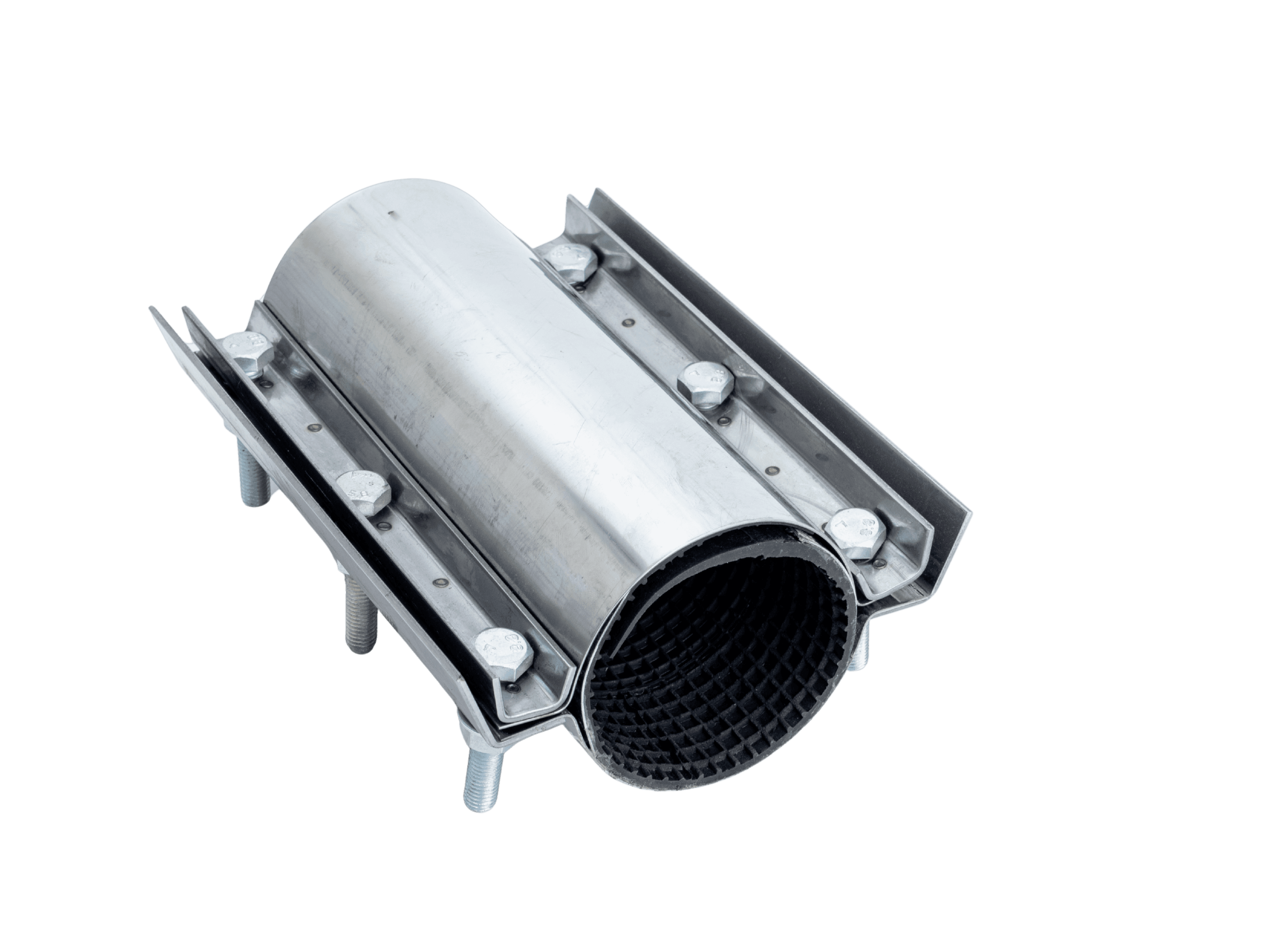 Хомут ремонтный стандартный  D76-87 L200 нержавеющая сталь  AISI304 W4
