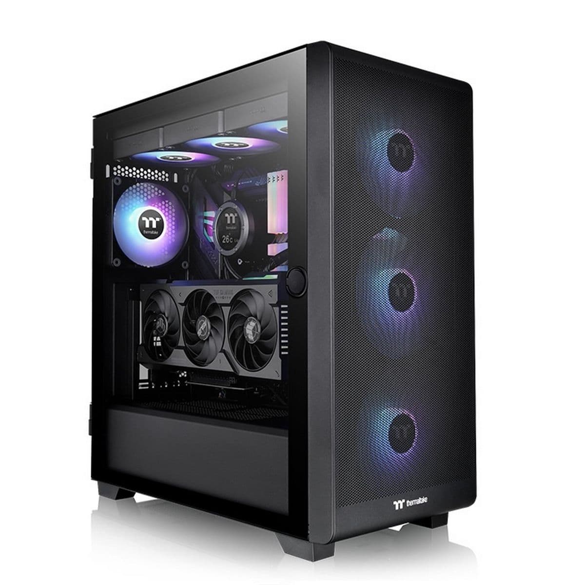 Корпус для ПК S250 TG ARGB Mid Tower Chassis, Middle Tower, E-ATX, черный