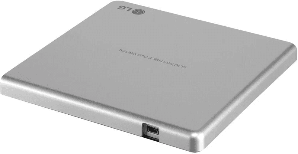 Привод оптический для ПК DVD-RW, внешний, серебристый, USB2.0