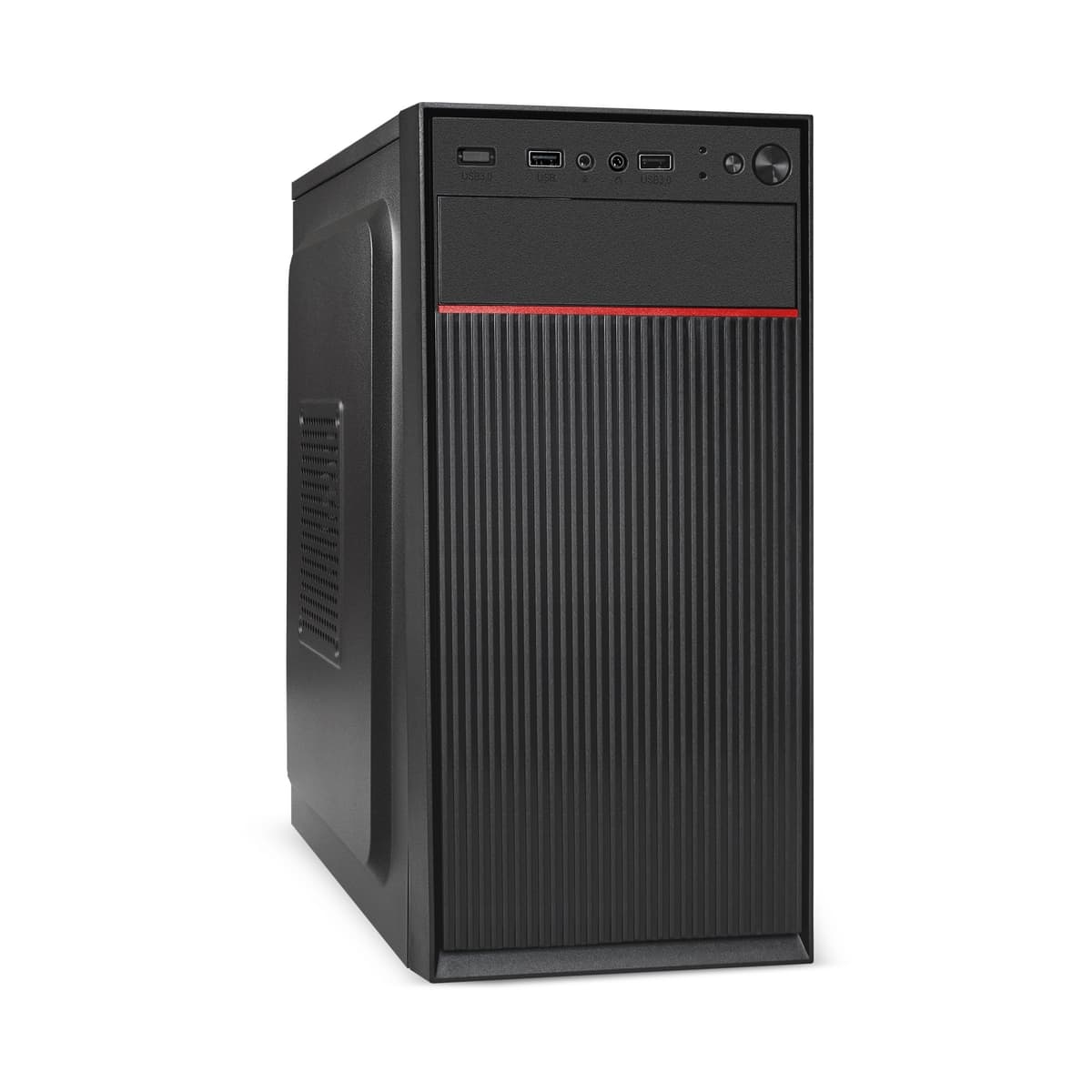 Корпус для ПК, Minitower, mATX, БП 400W, 2xUSB, аудио, чёрный