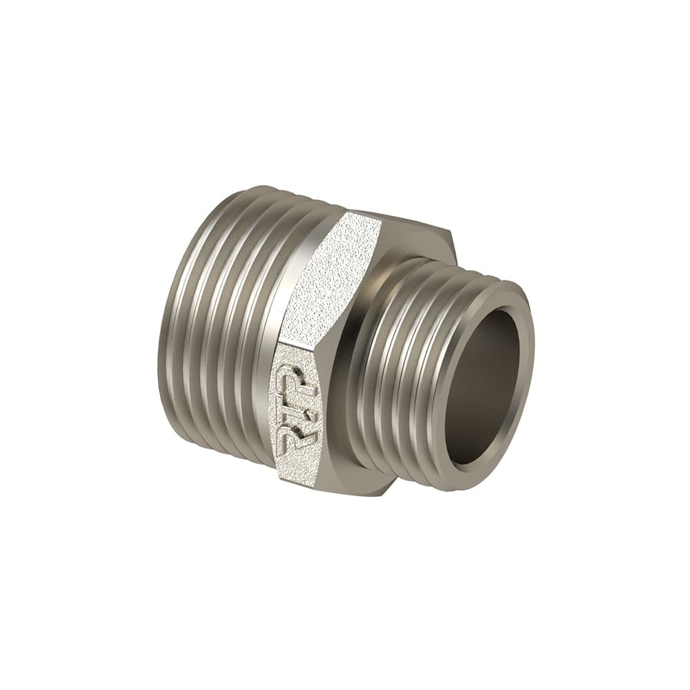 Ниппель переходной, латунь, наружная резьба 1х2 х3х8