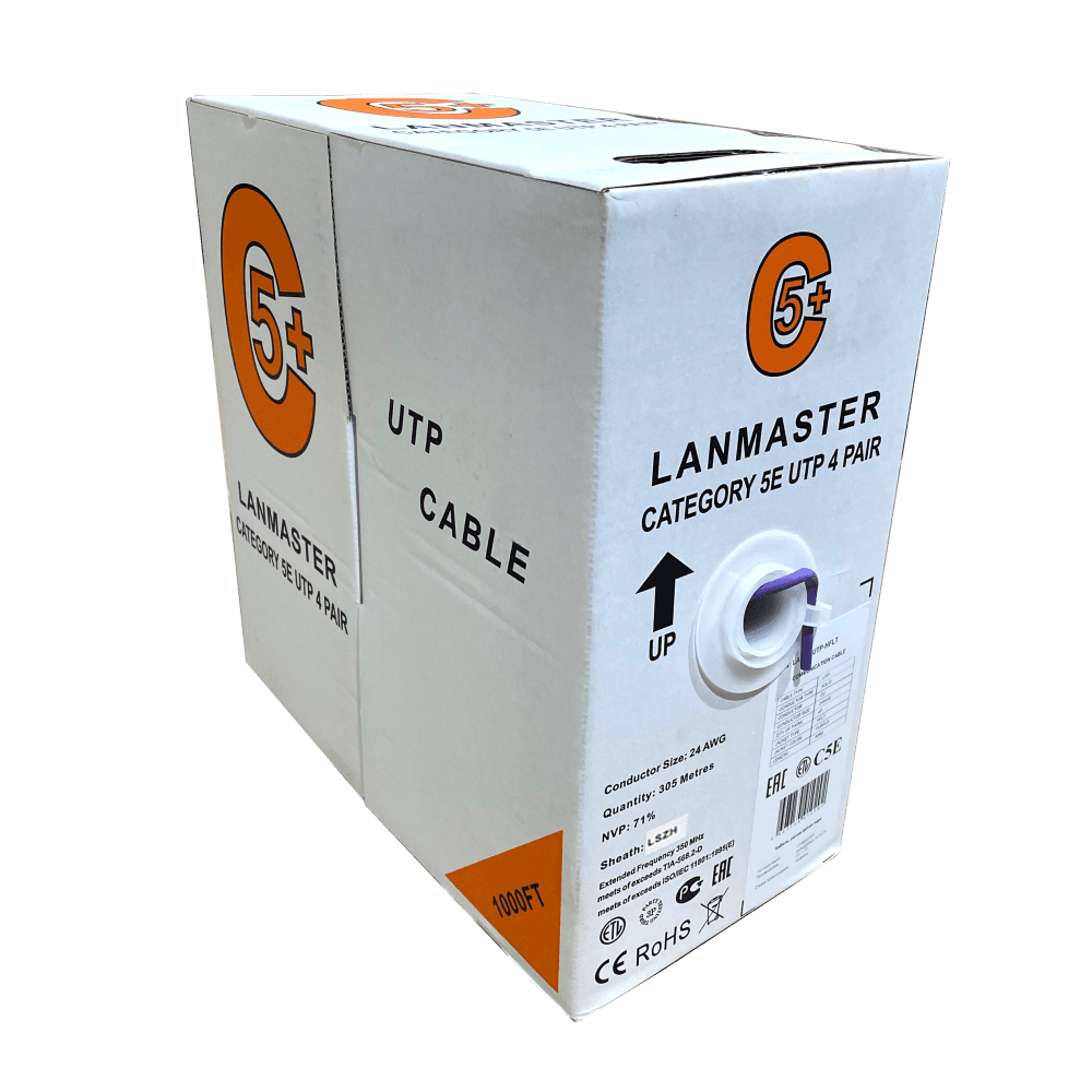 Витая пара UTP patch 4x2 Кат. 5E 350Mhz LSZH IN оранжевый 305 м