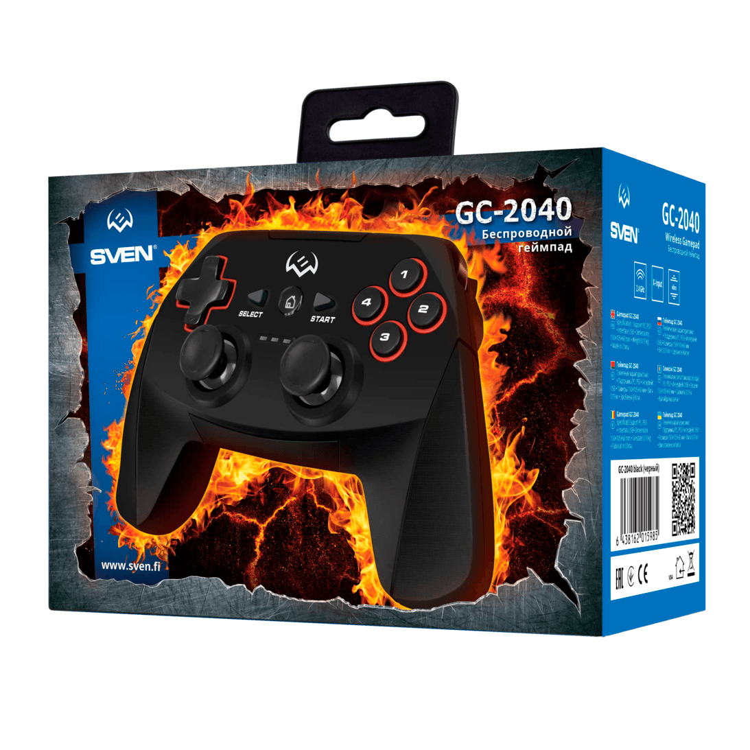 Геймпад беспроводной GC-2040, чёрный