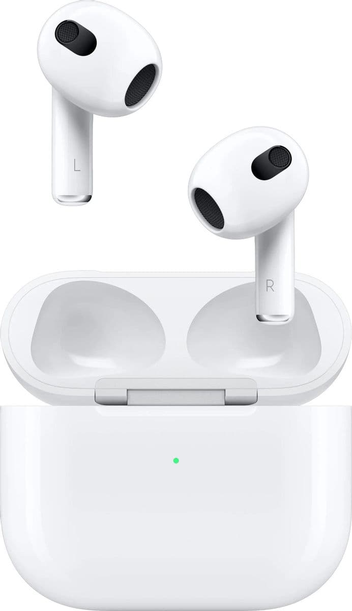 Гарнитура вкладыши AirPods 3 A2565,A2564,A2897 Lightning, bluetooth в уш. раков, беспров, белый