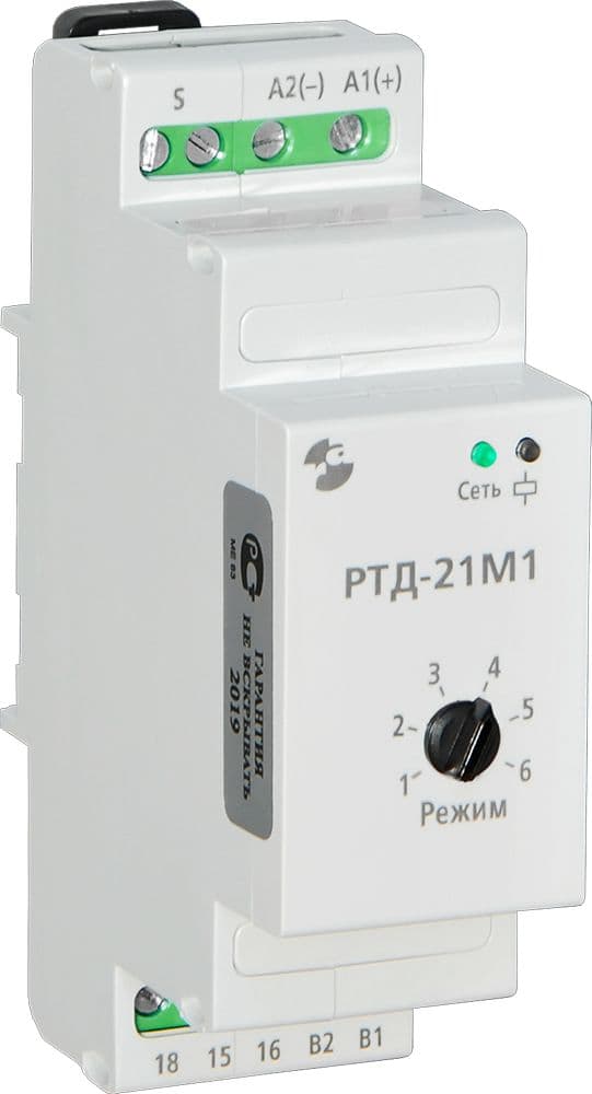 Реле тока РТД-21М1 AC/DC 24-220В 0,05/0,12/0,2А на DIN рейку