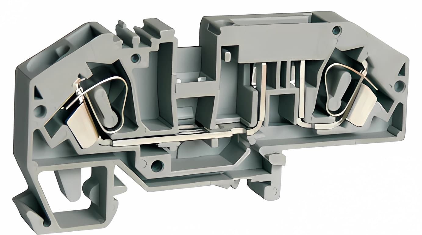Клемма пружинная с автомобильным предохранителем UJ5-6CW/RDE