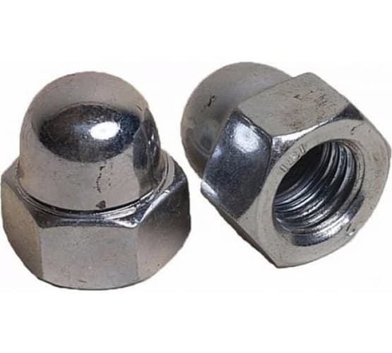 Гайка DIN 1587 M12 6 ZN шестигранная колпачковая  оцинкованная