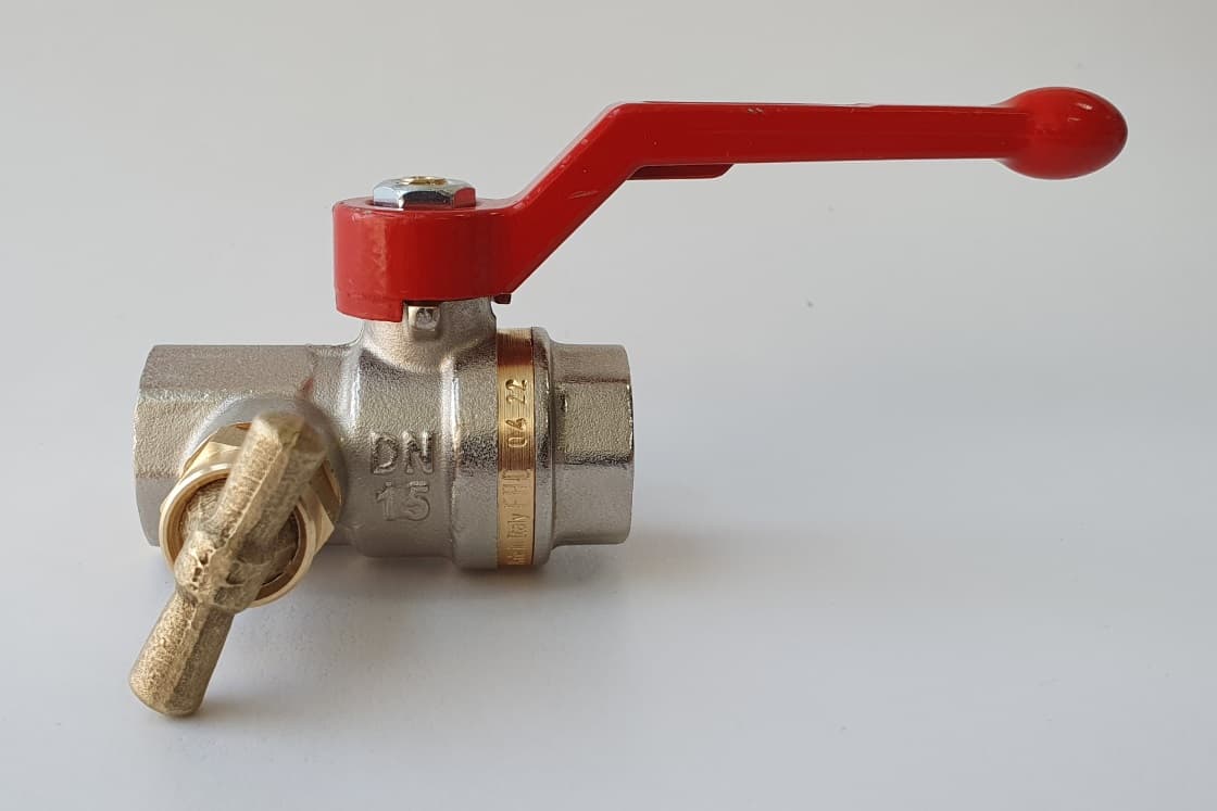 Кран шаровой PN40 DN32 со спускным элементом BVR-DR