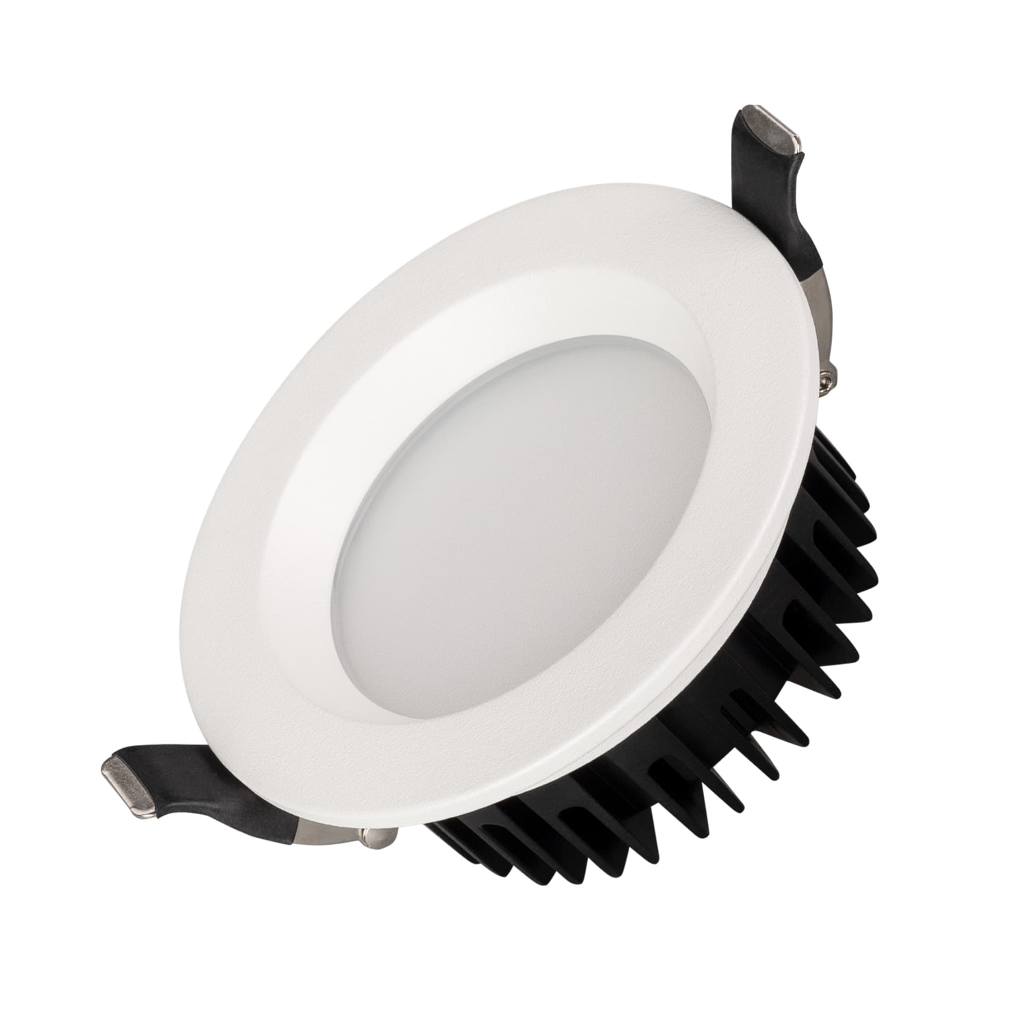 Светильник MS-MIST-BUILT-R105-9W Warm3000 (WH, 110 deg, 230V) (IP54 металл, 5 лет)