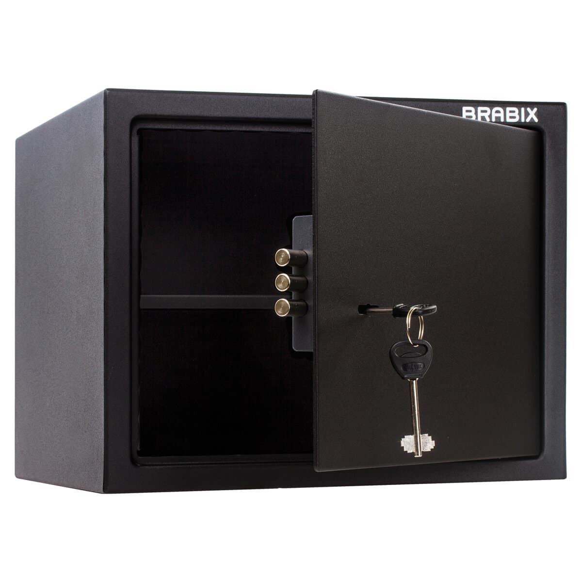 Сейф мебельный BRABIX SF-280KL (в280 х ш350 х г300мм), ключевой замок, черный, 291148
