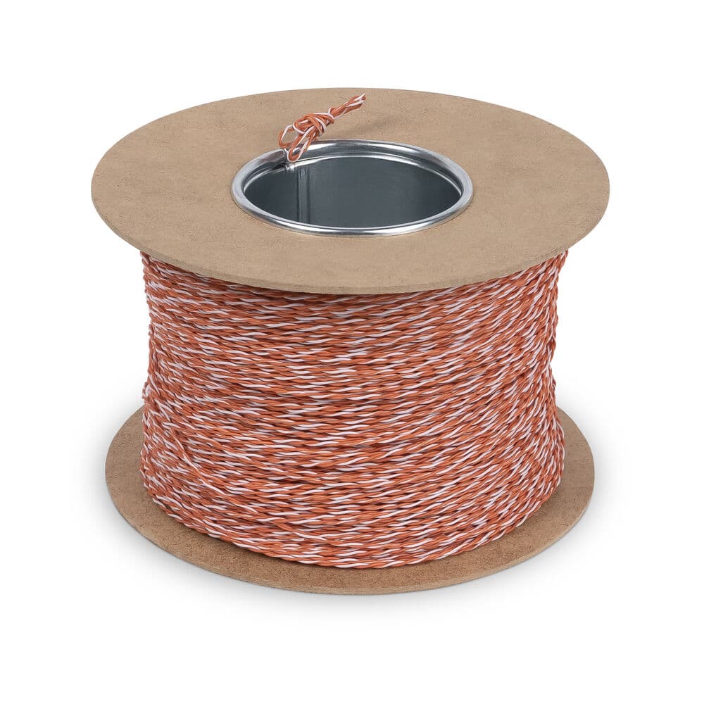 Витая пара кроссировачная U/UTP Cat 5e 1 пара 24 AWG solid без внешней оболочки оранж 100м