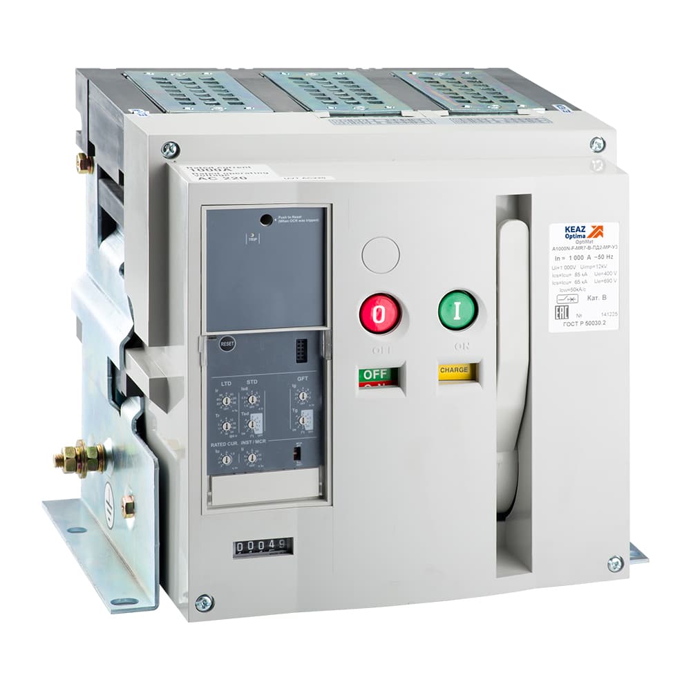 Выключатель автоматический воздушный OptiMat A-1000-S2-3P-85-F-MR7.0-B-C2202-M0-P00-S1-03