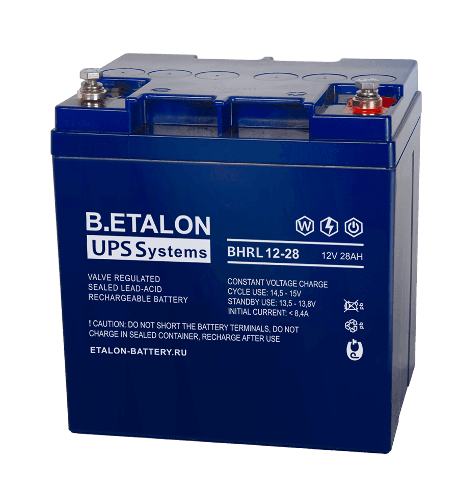 Аккумулятор B.ETALON BHRL 12В 28 А/ч