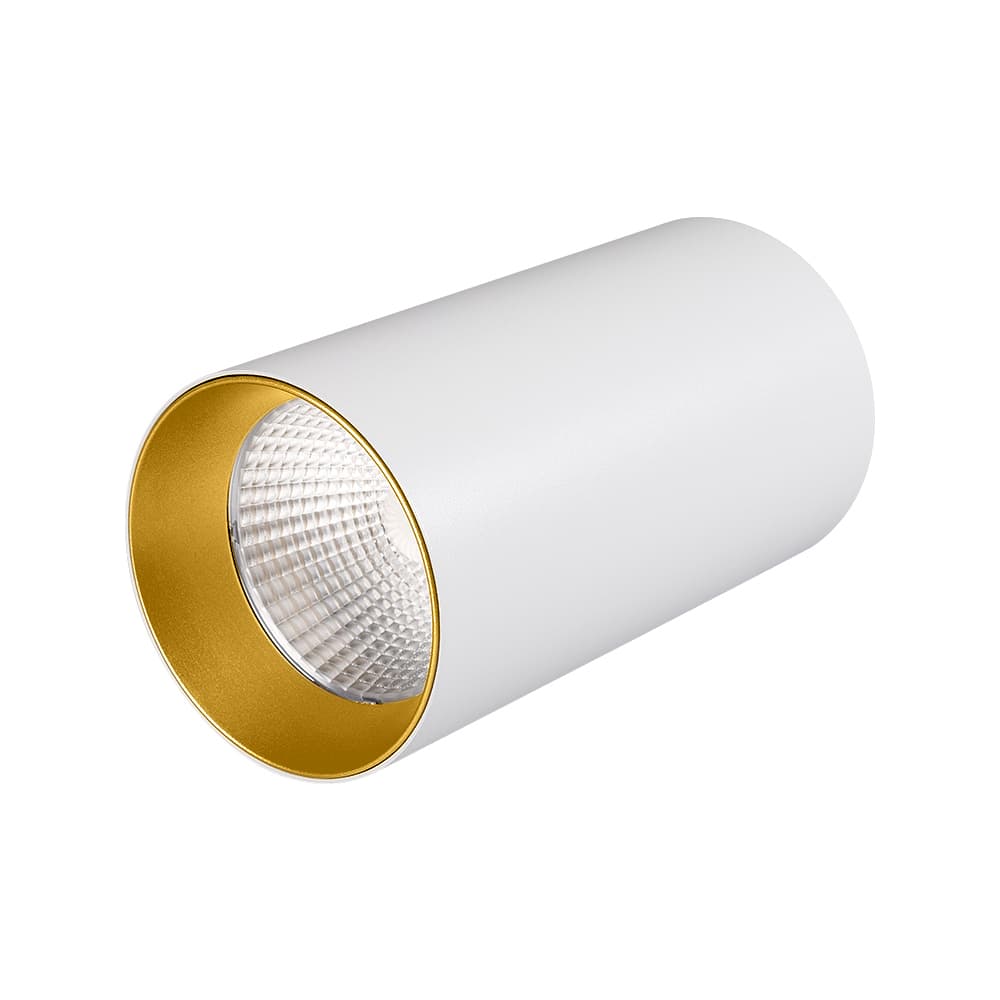 Светильник накладной SP-POLO-R85-1-15W Day White 40deg (White, Gold Ring) (ARL, IP20 Металл, 3 года)