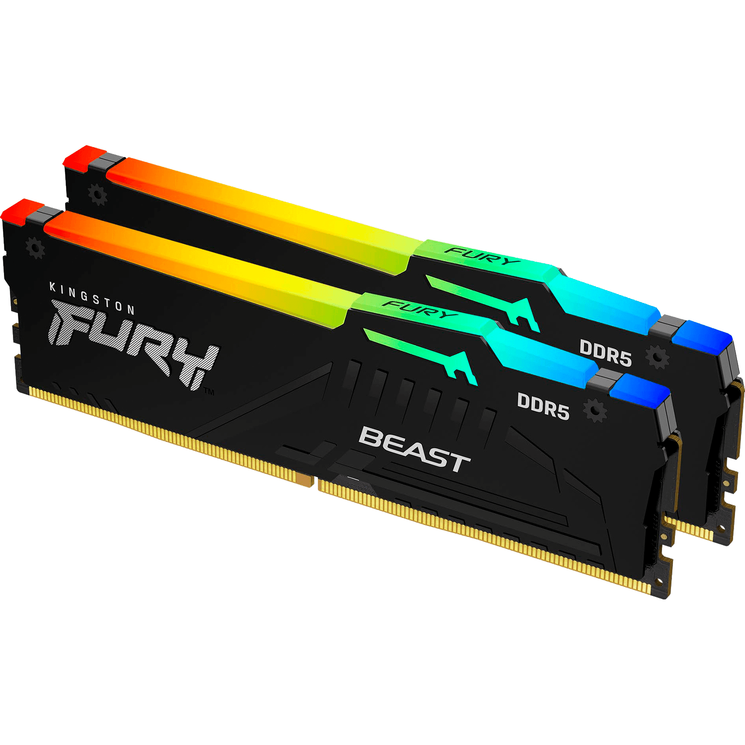 Модуль памяти 64 ГБ FURY Beast Black RGB EXPO (2?32 ГБ), DIMM DDR5, 5600 МГц, 44800 Мб/с