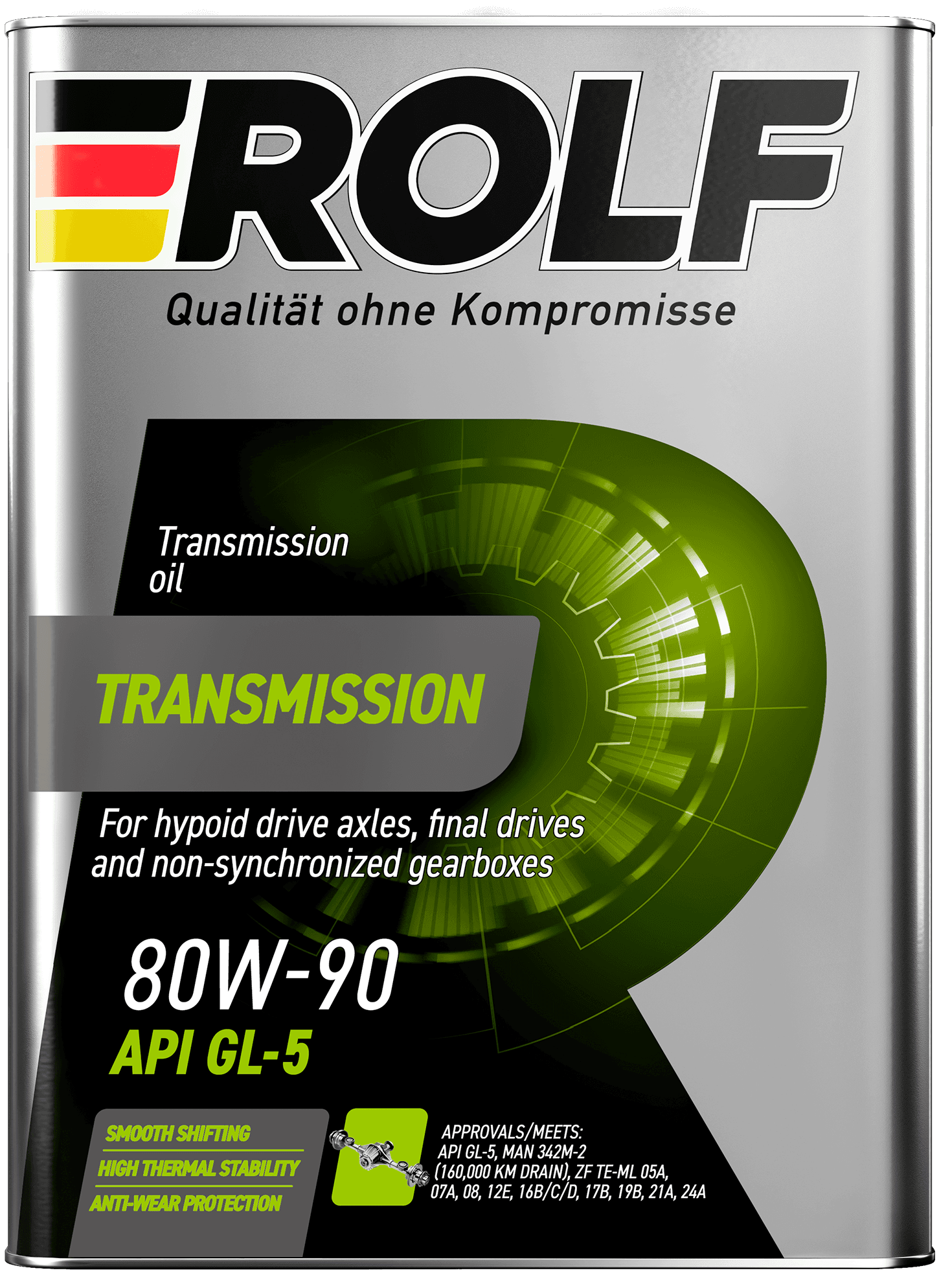Rolf Transmission 80W-90 GL-5 4л (металл)минеральное