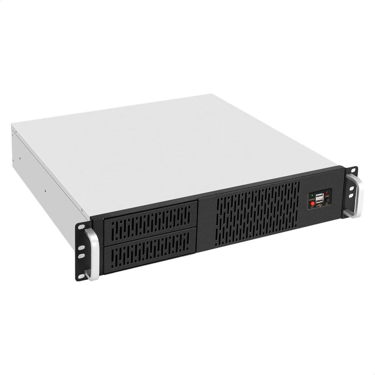 Серверный корпус 2U, 19'' стоечный, глубина 400 мм, БП 900W, USB