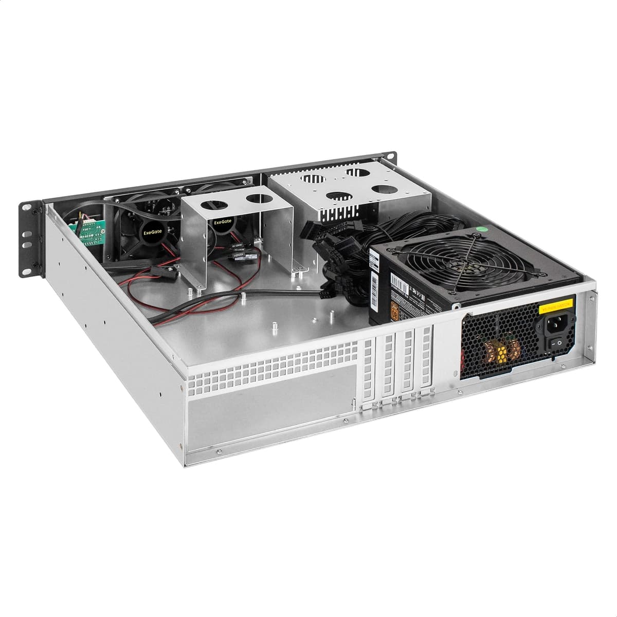 Серверный корпус 2U, 19'' стоечный, глубина 400 мм, БП 900W, USB