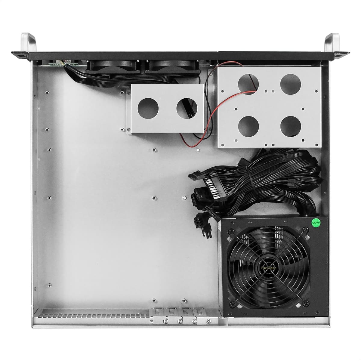 Серверный корпус 2U, 19'' стоечный, глубина 400 мм, БП 900W, USB