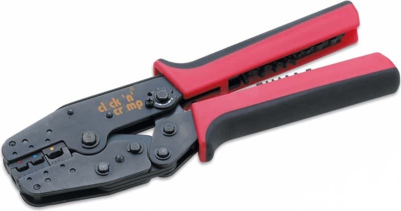 Пресс-клещи для обжима наконечников с 3 сменными матрицами Click'N'Crimp