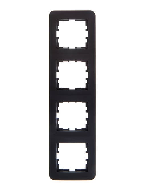 ASTI Рамка 4-ая вертикальная, чёрный бархат Lezard 7081-4200-154