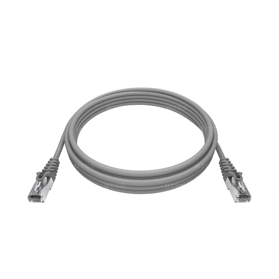 Патч-корд 2хRJ458P8C, T568B FTP 5e кат литой 15 метров, LSZH, серый