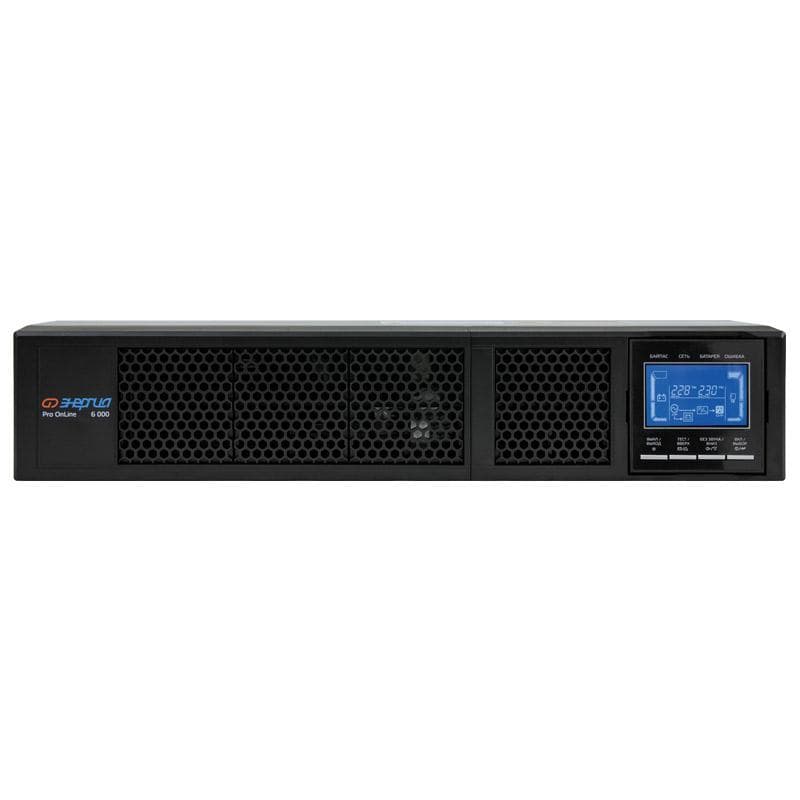 Источник бесперебойного питания Pro OnLine 6000 230В-192В Rack Tower,6000 ВA/4800 Вт, 1Ф/1Ф, 2U, LED-дисплей, без АКБ, Клеммная колодка, з/у 6А, DC 192В, RS232, USB, ModBus|SNMP(опционально)