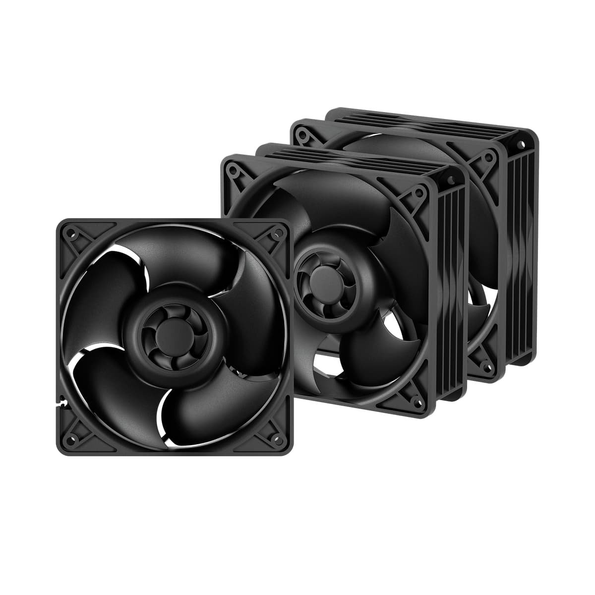 Комплект вентиляторов S12038-8K, 120x120x38мм, 8000 об/мин, воздушный поток 220 CFM, 3 штуки