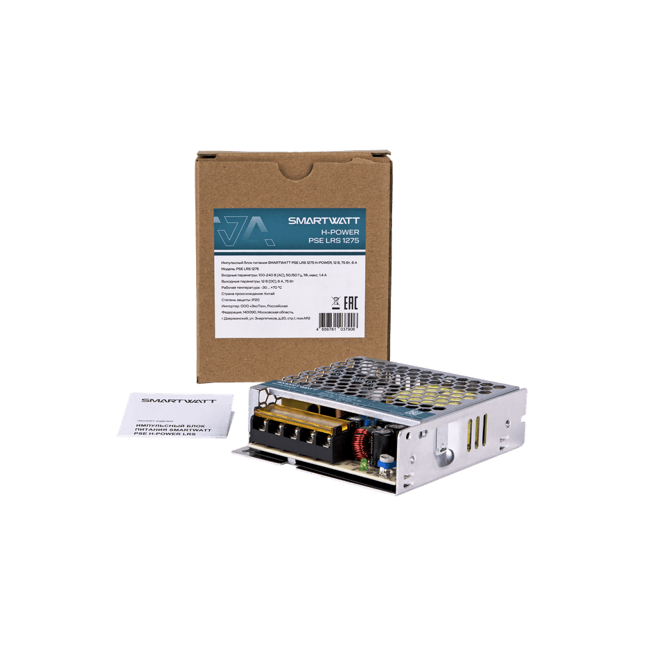 Блок питания 12В, 75 Вт PSE LRS 1275 H-POWER