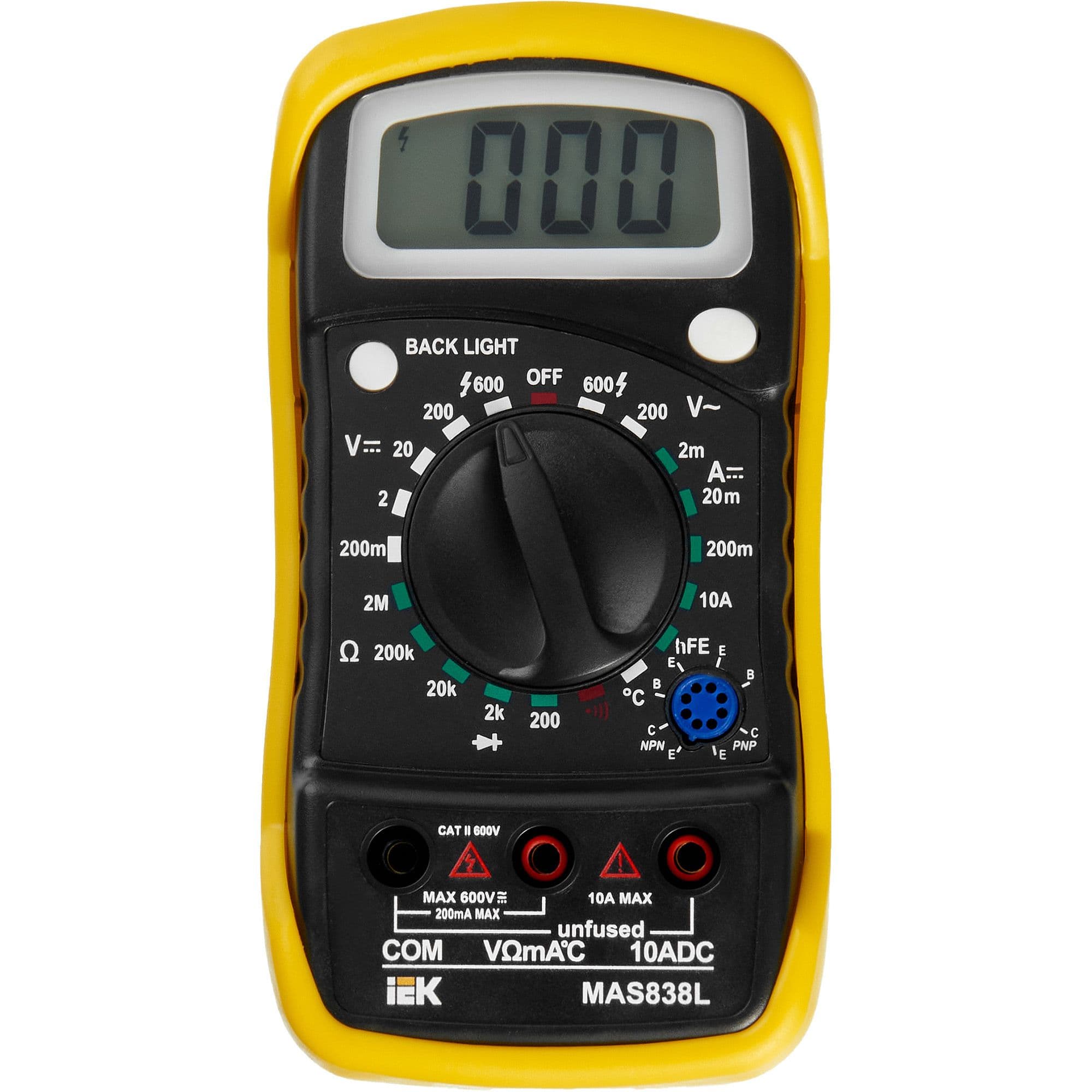 Мультиметр цифровой MASTER MAS838L