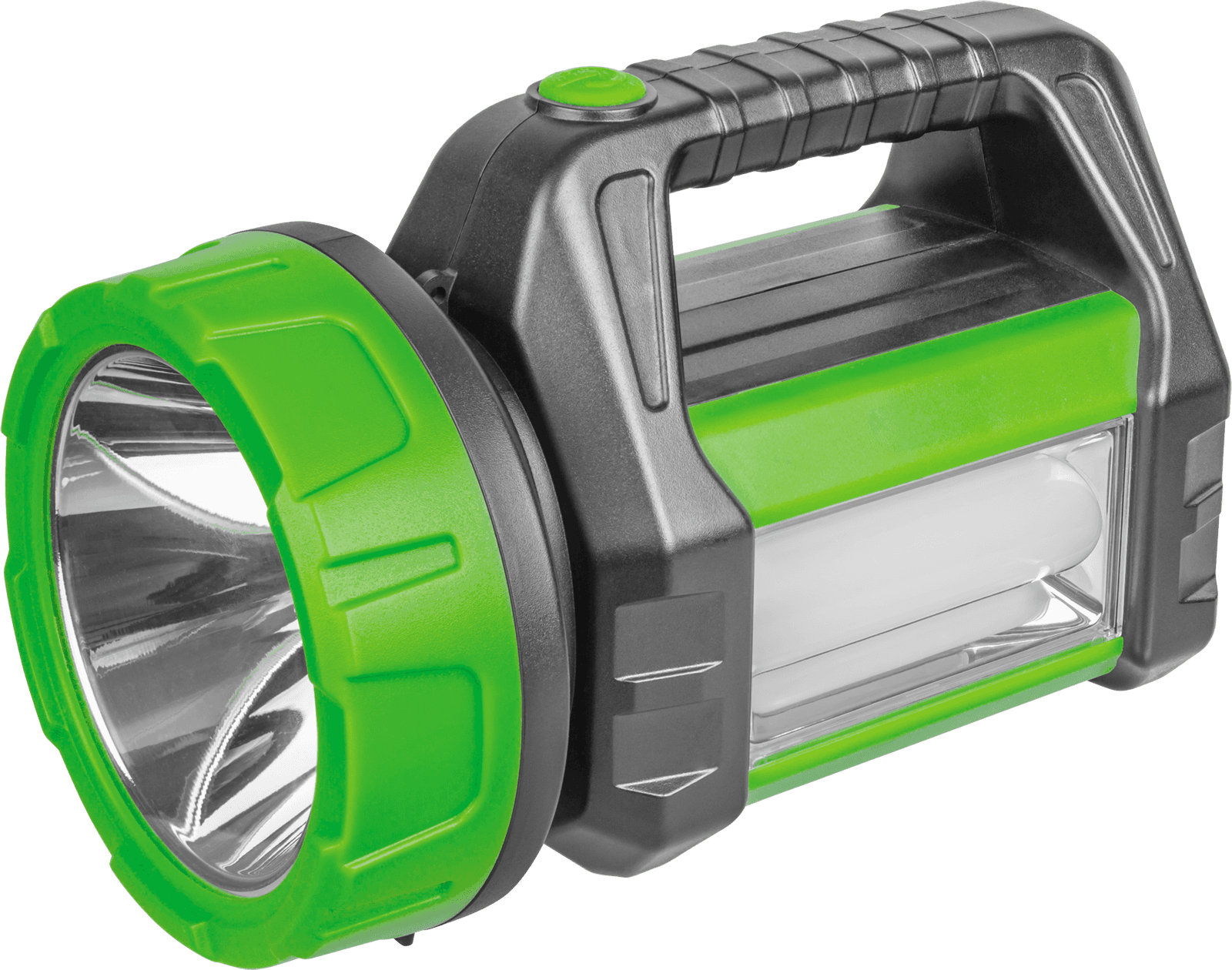 Фонарь светодиодный NPT-SP18-ACCU 5Вт+20LED 250лм 450м аккумуляторный прожектор+кемпинг пластик 2Ач