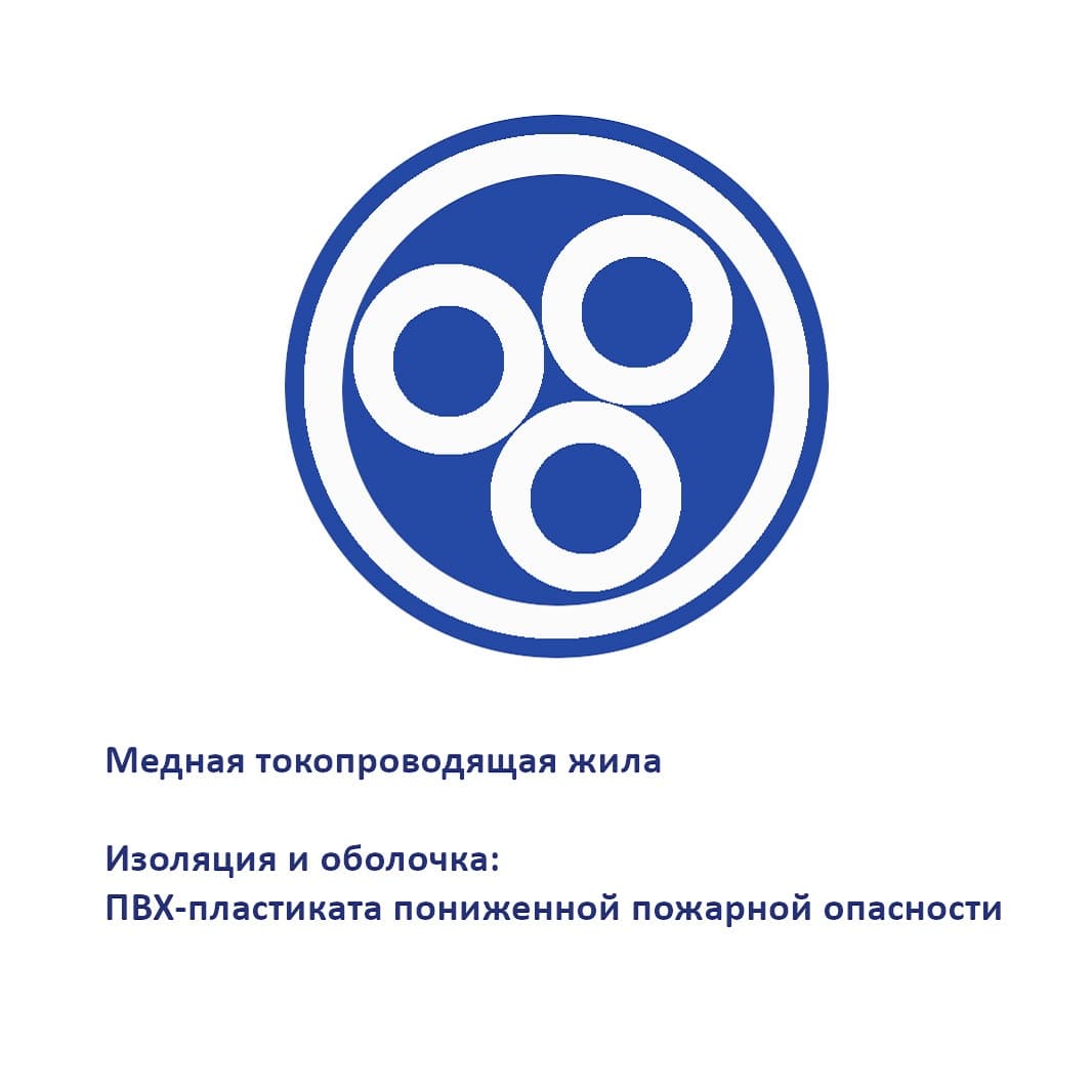 Кабель силовой ВВГнг(А)-LS 3х2.5ок(N,PE)-0.66     бухта 100м
