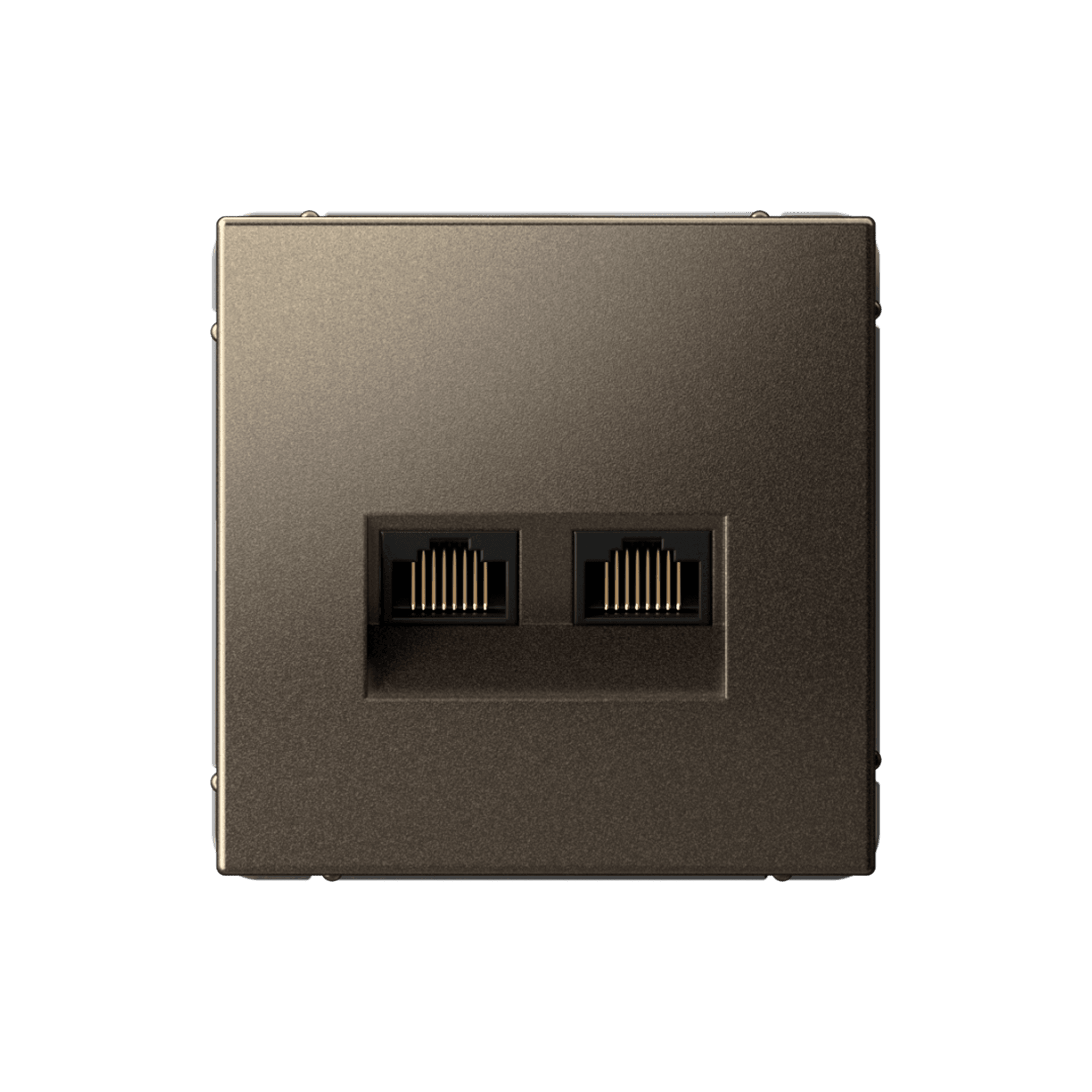 ARTGALLERY РОЗЕТКА двойная компьютерная RJ45+RJ45, кат. 5е, механизм, МОККО