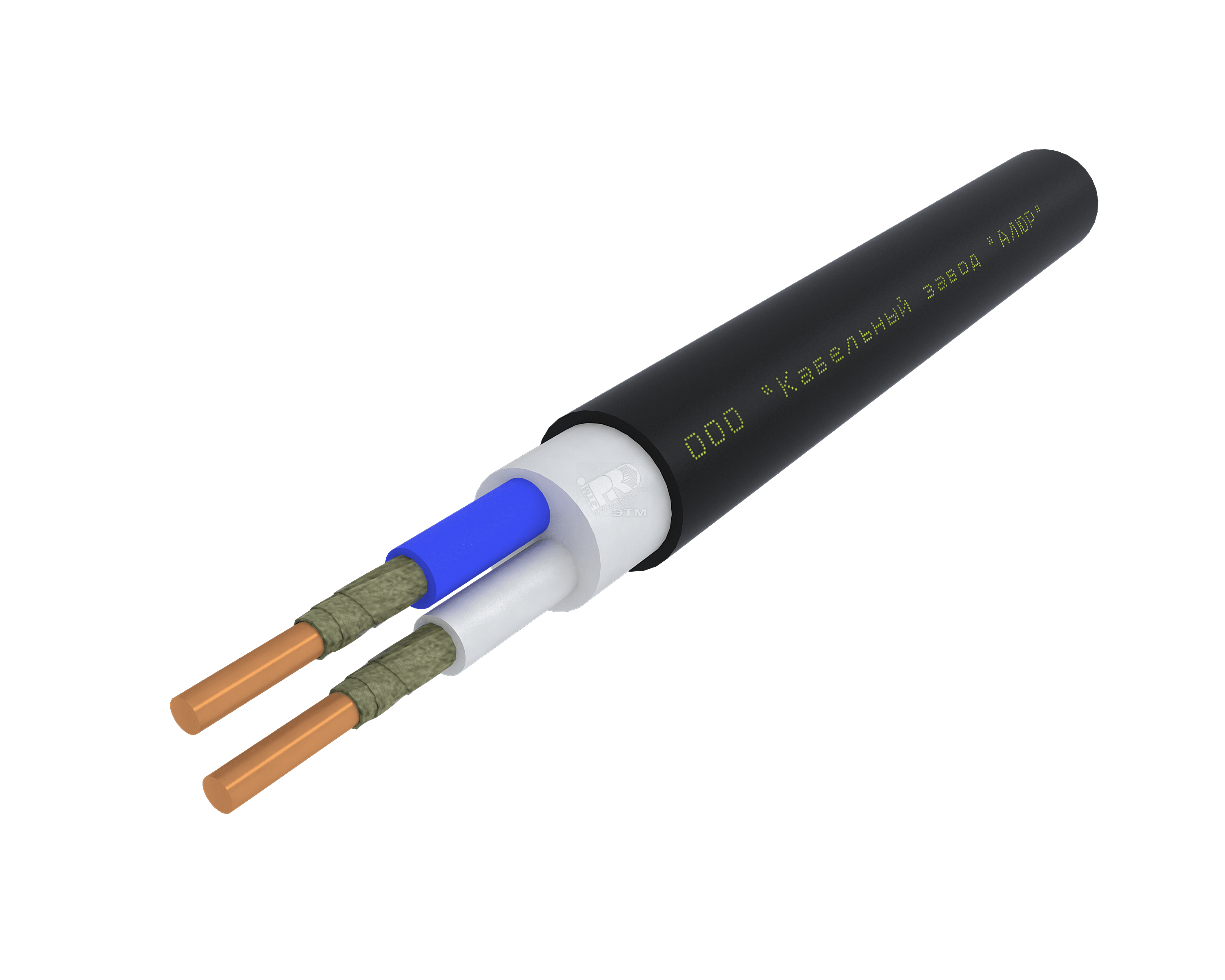 Кабель силовой ППГнг(А)-FRHF 2х1.5ок (N)-0.66 однопроволочный (барабан)