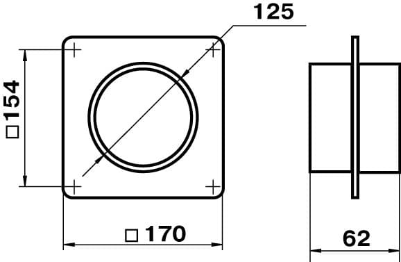 Соединитель с монтажной пластиной D125 в индивидуальной упаковке 252