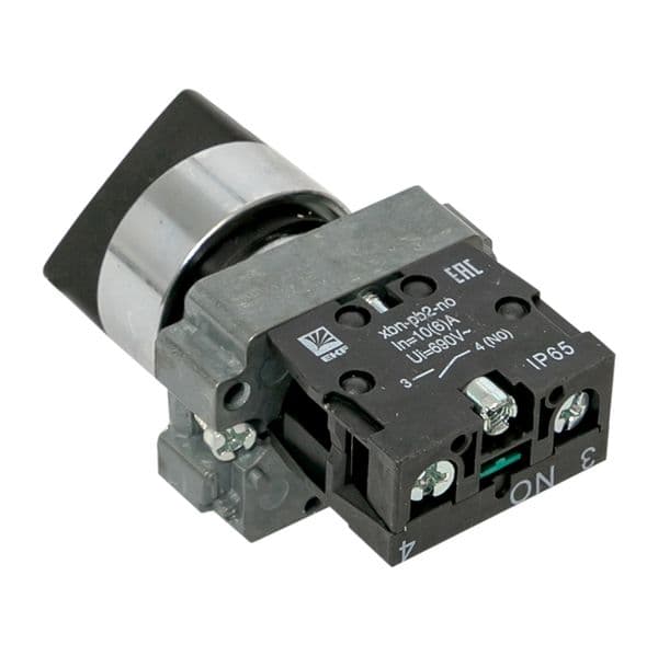 Переключатель BD21 2P короткая ручка NO IP65 PROxima
