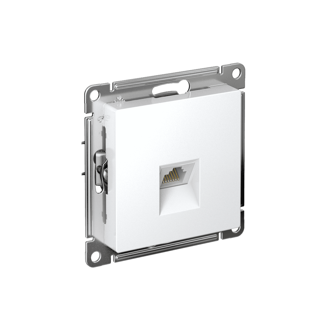 Розетка ATLASDESIGN компьютерная RJ45 механизм белый