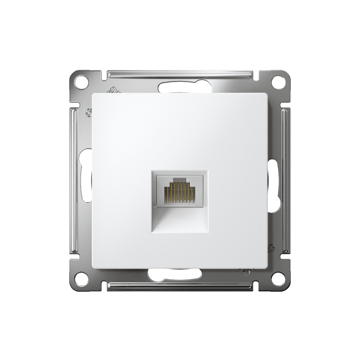 Розетка ATLASDESIGN компьютерная RJ45 механизм белый