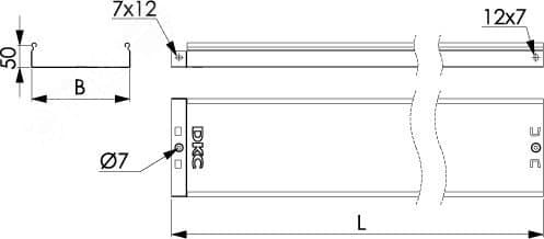 Лоток 50х50 L3000