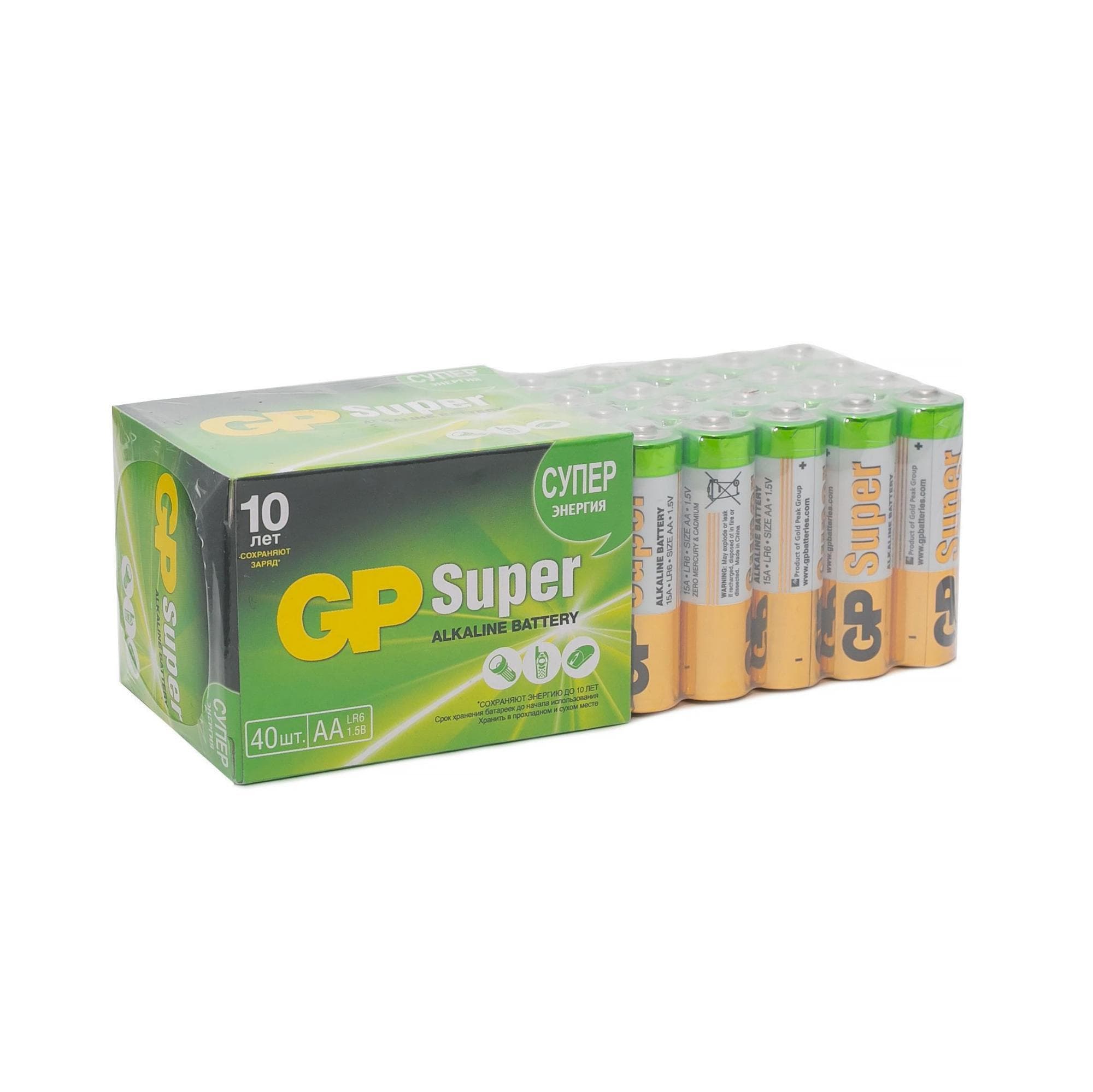 Батарейка алкалиновая GP Super Alkaline 15А АA